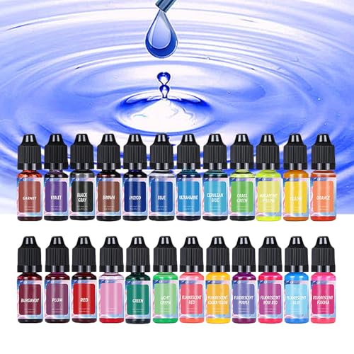 Candle Making Dye Colors, Soy Wax Pigment Liquid, 18 Or 24 Color Set, Candle Coloring, For Lip Gloss, Epoxy Resin & Nail Polish, Vibrant Pigments, Easy To Use & Blend: Candle Making Dye Colors, Soy Wax Pigment Liquid, 18 Or 24 Color Set, Candle Coloring, For Lip Gloss, Epoxy Resin & Nail Polish, Vibrant Pigments, Easy To Use & Blend: von Generisch