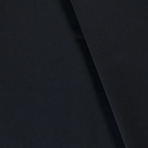 Canvas Stoff Meterware - stabile Baumwolle Uni, reißfester Taschenstoff - schwerer Baumwollstoff - Trachtenstoff - Panama *Ab 50cm, Farbe: 008 marine von Generisch