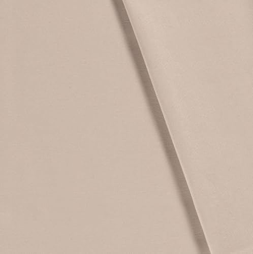 Canvas Stoff Meterware - stabile Baumwolle Uni, reißfester Taschenstoff - schwerer Baumwollstoff - Trachtenstoff - Panama *Ab 50cm, Farbe: 252 natur von Generisch