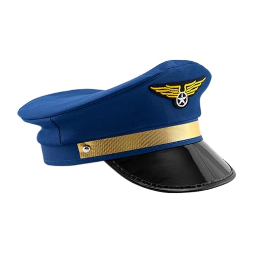 Captain Pilot Hut - Cosplay Hut, Captain Navy Adult, Captain Crew Captain Crew, Hut für Kleidung für Captain Airline für Erwachsene, Regab Captain Pilot Hut - Cosplay Hut, Captain Navy Adult, Captain Crew Captain Crew, Hut für Kleidung für Captain Airline für Erwachsene, Regab von Generisch