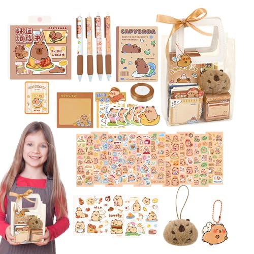 Capybara-Briefpapier-Set, Capybara-Briefpapier-Set | Niedliche Capybara-Bleistifte, Schulbedarf - Niedliches Briefpapier-Set, Capybara, Haftnotizen, Stifte, Aufkleber, Bleistiftbeutel für Kinder, Capybara-Briefpapier-Set, Capybara-Briefpapier-Set | Niedliche Capybara-Bleistifte, Schulbedarf - Niedliches Briefpapier-Set, Capybara, Haftnotizen, Stifte, Aufkleber, Bleistiftbeutel für Kinder, von Generisch