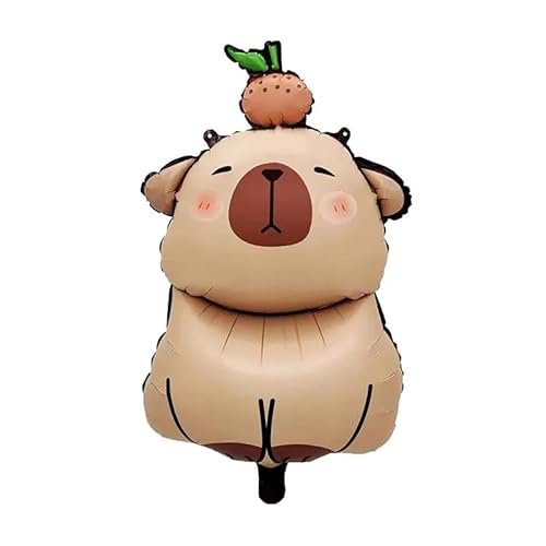Capybara-Folienballons mit Tiermotiven, Geburtstagsdekorationen für Babyparty, Partyzubehör, langlebige Aluminium-Mylar-Luftballons, 5 Stück Capybara-Folienballons mit Tiermotiven, Geburtstagsdekorationen für Babyparty, Partyzubehör, langlebige Aluminium-Mylar-Luftballons, 5 Stück von Generisch