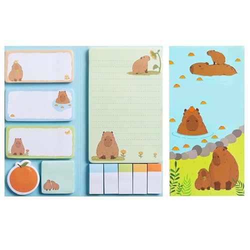 Capybara Haftnotizen für Kinder, niedliche Notizblöcke – Studenten und Lehrer, Textstreifen, wiederverwendbar, Schreibwaren für Lehrbücher, Tagebuch Capybara Haftnotizen für Kinder, niedliche Notizblöcke – Studenten und Lehrer, Textstreifen, wiederverwendbar, Schreibwaren für Lehrbücher, Tagebuch von Generisch