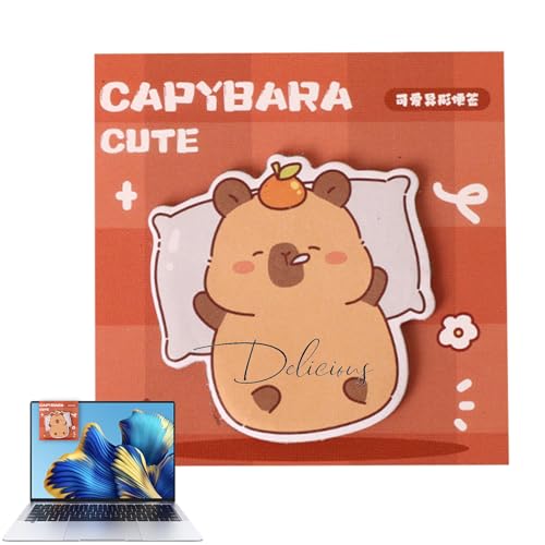 Capybara-Notizblock, niedliche Haftnotizen | Cartoon Tier Capybara Haftnotizen|Notizzettel, herausnehmbare Notizblöcke für Bücher, Monitore, Wände und Fenster Capybara-Notizblock, niedliche Haftnotizen | Cartoon Tier Capybara Haftnotizen|Notizzettel, herausnehmbare Notizblöcke für Bücher, Monitore, Wände und Fenster von Generisch