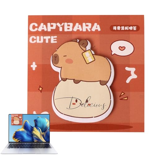 Capybara-Notizblock, niedliche Haftnotizen | Cartoon Tier Capybara Haftnotizen|Notizzettel, herausnehmbare Notizblöcke für Bücher, Monitore, Wände und Fenster Capybara-Notizblock, niedliche Haftnotizen | Cartoon Tier Capybara Haftnotizen|Notizzettel, herausnehmbare Notizblöcke für Bücher, Monitore, Wände und Fenster von Generisch