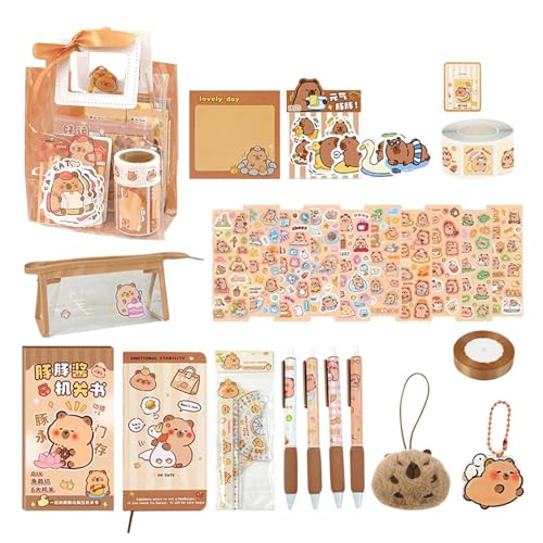 Capybara Stationery | Haftnotizen für Capybara Bleistifte | Schreibtisch-Ornament | Schulzubehör für Kinder Schultasche Anhänger Schulnotizen Kinder wunderbare Booster von produt Capybara Stationery | Haftnotizen für Capybara Bleistifte | Schreibtisch-Ornament | Schulzubehör für Kinder Schultasche Anhänger Schulnotizen Kinder wunderbare Booster von produt von Generisch