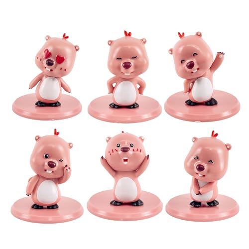 Cartoon-Puppen-Kuchenaufsätze, Figur – rosa Sammelspielzeug für Kuchendekoration und Schreibtisch-Ornamente Cartoon-Puppen-Kuchenaufsätze, Figur – rosa Sammelspielzeug für Kuchendekoration und Schreibtisch-Ornamente von Generisch