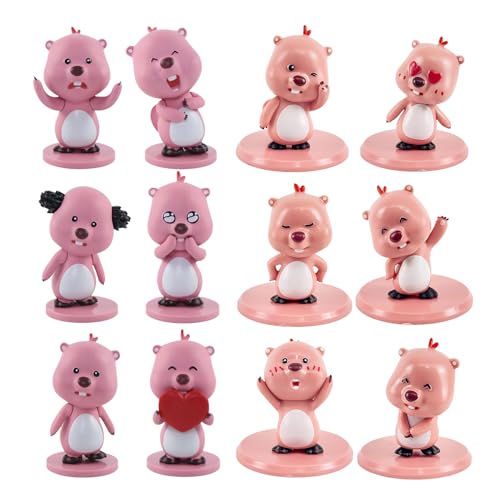 Cartoon-Puppen-Kuchenaufsätze, Figur – rosa Sammelspielzeug für Kuchendekoration und Schreibtisch-Ornamente Cartoon-Puppen-Kuchenaufsätze, Figur – rosa Sammelspielzeug für Kuchendekoration und Schreibtisch-Ornamente von Generisch