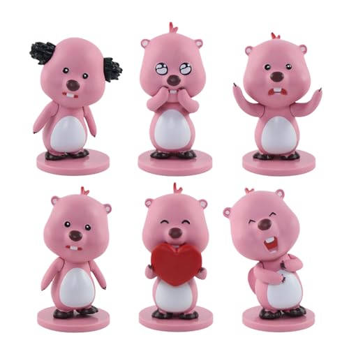 Cartoon-Puppen-Kuchenaufsätze, Figur – rosa Sammelspielzeug für Kuchendekoration und Schreibtisch-Ornamente Cartoon-Puppen-Kuchenaufsätze, Figur – rosa Sammelspielzeug für Kuchendekoration und Schreibtisch-Ornamente von Generisch