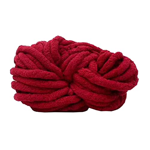 Chenille-Garn, 30 m grobes Wollgarn, handgestricktes Wollgarn, weiches grobes Chenille-Garn, Polyester-Chenille-Wollgarn für riesiges Stricken, Überwurfdecke, Taschen, Hüte, Kissen, 500 g Chenille-Garn, 30 m grobes Wollgarn, handgestricktes Wollgarn, weiches grobes Chenille-Garn, Polyester-Chenille-Wollgarn für riesiges Stricken, Überwurfdecke, Taschen, Hüte, Kissen, 500 g von Generisch