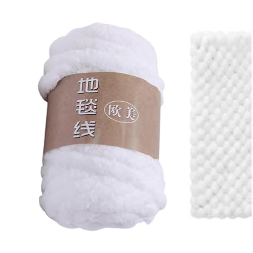 Chenille Wolle, Chenille Häkeldecke Garn, Strickwolle Garn, Deckengarn zum Häkeln, Wollknäuel zum Basteln, Weiches Garn zum Häkeln, Fuzzy Polyestergarn für Hüte, Schuhe, Handschuhe von Generisch