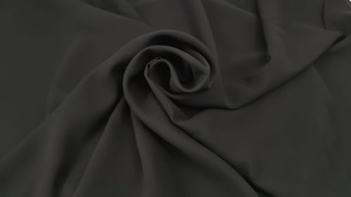 Chiffon Meterware 150cm br. Stoff-Kollektion Bekleidung Abendmode Dekoration (Schwarz) von Generisch