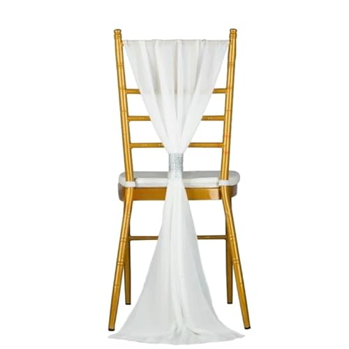 Chiffon-Stuhlschärpen für Hochzeits- und Bankett-Dekoration, elegante vertikale Vorhänge verbessern die Atmosphäre der Veranstaltung Chiffon-Stuhlschärpen für Hochzeits- und Bankett-Dekoration, elegante vertikale Vorhänge verbessern die Atmosphäre der Veranstaltung von Generisch