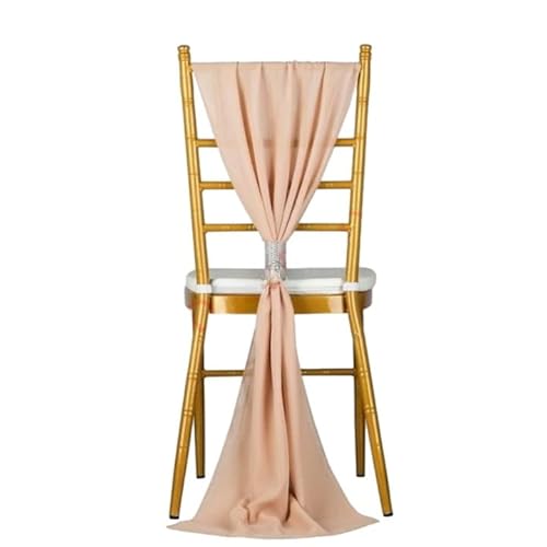 Chiffon-Stuhlschärpen für Hochzeits- und Bankett-Dekoration, elegante vertikale Vorhänge verbessern die Atmosphäre der Veranstaltung Chiffon-Stuhlschärpen für Hochzeits- und Bankett-Dekoration, elegante vertikale Vorhänge verbessern die Atmosphäre der Veranstaltung von Generisch