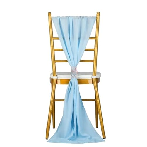 Chiffon-Stuhlschärpen für Hochzeits- und Bankett-Dekoration, elegante vertikale Vorhänge verbessern die Atmosphäre der Veranstaltung Chiffon-Stuhlschärpen für Hochzeits- und Bankett-Dekoration, elegante vertikale Vorhänge verbessern die Atmosphäre der Veranstaltung von Generisch