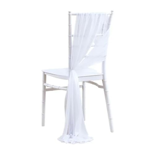 Chiffon-Stuhlschärpen für Hochzeitsdekoration, 10/50 Stück, 17 x 275 cm, helle Himmel-Farbe, ideal für Gang, Party und Bankett Chiffon-Stuhlschärpen für Hochzeitsdekoration, 10/50 Stück, 17 x 275 cm, helle Himmel-Farbe, ideal für Gang, Party und Bankett von Generisch