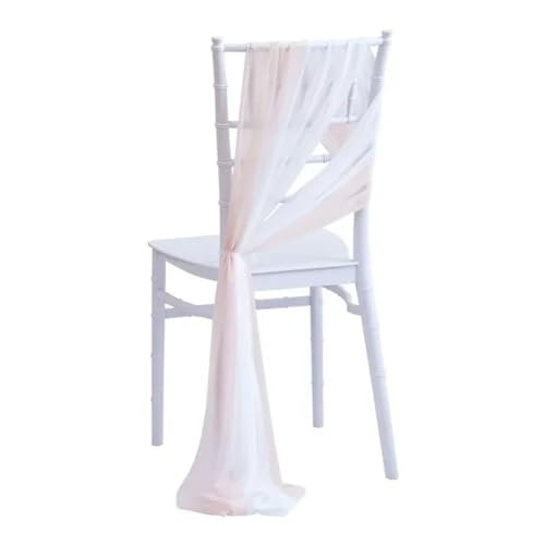 Chiffon-Stuhlschärpen für Hochzeitsdekoration, 10/50 Stück, 17 x 275 cm, helle Himmel-Farbe, ideal für Gang, Party und Bankett von Generisch