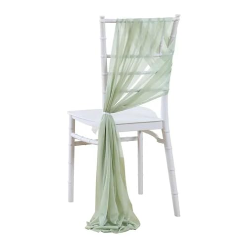 Chiffon-Stuhlschärpen für Hochzeitsdekoration, 10/50 Stück, 17 x 275 cm, helle Himmel-Farbe, ideal für Gang, Party und Bankett Chiffon-Stuhlschärpen für Hochzeitsdekoration, 10/50 Stück, 17 x 275 cm, helle Himmel-Farbe, ideal für Gang, Party und Bankett von Generisch