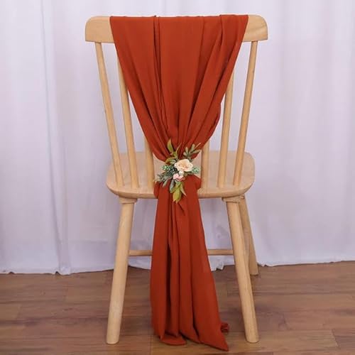 Chiffon-Stuhlschärpen für Hochzeitsdekorationen, elegant und langlebig, perfekt für einen Hauch von Eleganz zu jeder Veranstaltung von Generisch