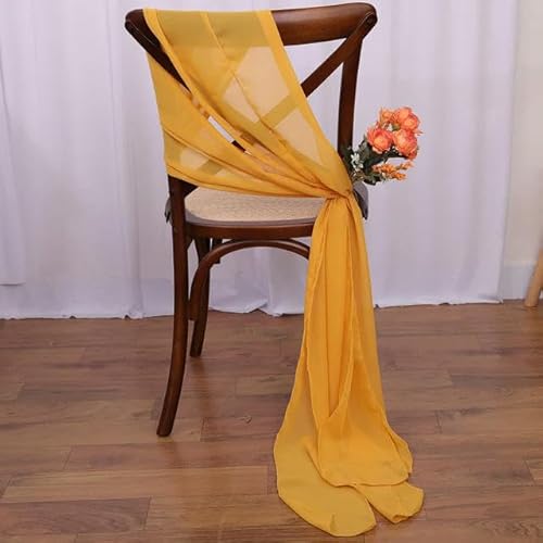 Chiffon-Stuhlschärpen für Hochzeitsdekorationen, elegant und langlebig, perfekt für einen Hauch von Eleganz zu jeder Veranstaltung Chiffon-Stuhlschärpen für Hochzeitsdekorationen, elegant und langlebig, perfekt für einen Hauch von Eleganz zu jeder Veranstaltung von Generisch