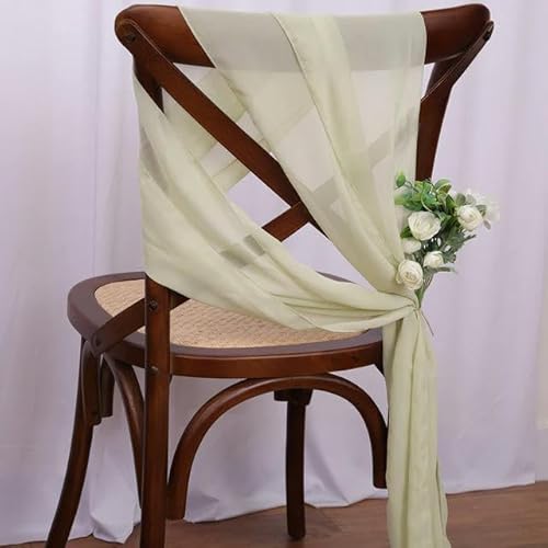 Chiffon-Stuhlschärpen für Hochzeitsdekorationen, elegante und langlebige Stoffvorhänge, um das Ambiente Ihrer Veranstaltung zu verbessern Chiffon-Stuhlschärpen für Hochzeitsdekorationen, elegante und langlebige Stoffvorhänge, um das Ambiente Ihrer Veranstaltung zu verbessern von Generisch