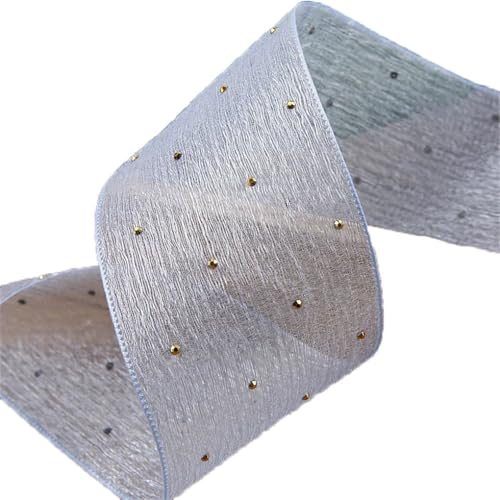 Chiffonbänder, 50 mm, 5,1 cm, Haarschleifen, Zubehör, Blumenverpackung, handgefertigt, 20 Meter, Hellblau, 50 mm von Generisch