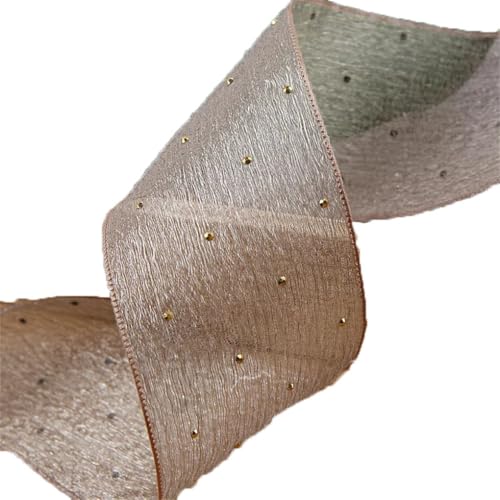 Chiffonbänder, 50 mm, 5,1 cm, Haarschleifen, Zubehör, Blumenverpackung, handgefertigt, 20 Meter, Kaffee, 50 mm von Generisch