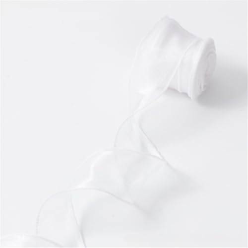Chiffonband, 45,7 m – Seide, Satin, Organza, Tüll, Geschenk- und Dekoband-Set für DIY, Scrapbooking, Basteln & Dekoration – Traumcreme Chiffonband, 45,7 m – Seide, Satin, Organza, Tüll, Geschenk- und Dekoband-Set für DIY, Scrapbooking, Basteln & Dekoration – Traumcreme von Generisch