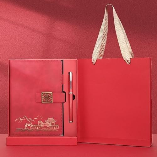 Chinesische Antike-Stil Notizblock Geschenkset mit Schreibwaren und kreativen Geburtstagsgeschenken für Männer und Frauen, ideal für hochwertige Geschäftsbürobedarf von Generisch