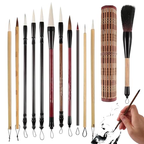 Chinesische Schreibpinsel - traditioneller Kalligraphie Pinsel, Kunstmalerei | Smooth Tinte Flow Zeichnung Pinsel, Aquarellkalligraphik für kreative Schriftzeichen, professionelle Vorräte, weich Chinesische Schreibpinsel - traditioneller Kalligraphie Pinsel, Kunstmalerei | Smooth Tinte Flow Zeichnung Pinsel, Aquarellkalligraphik für kreative Schriftzeichen, professionelle Vorräte, weich von Generisch