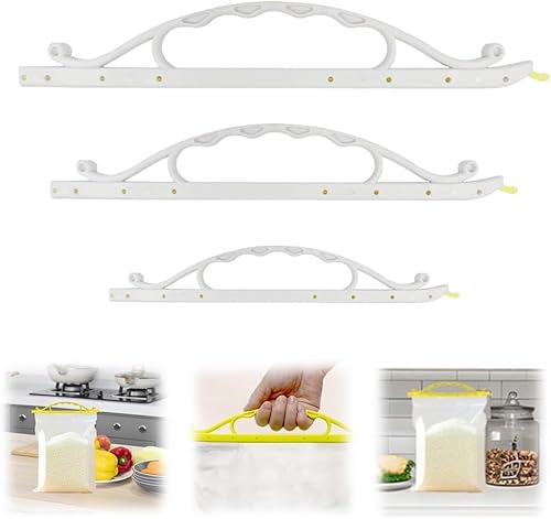 Chipbeutel-Clips, luftdichte Lebensmittel-Aufbewahrungsbeutel-Versiegelung mit Griff, wiederverwendbar, auslaufsicher, Snack-Clips für Chips, Brot, Müsli, feuchtigkeitsbeständige Küchenhelfer (weiß von Generisch