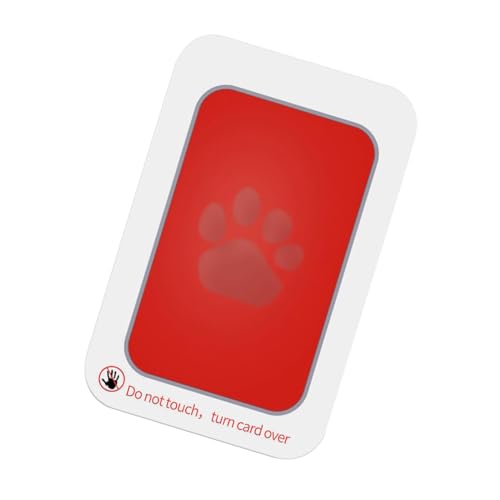 Clean Touch Stempelkissen – Pfotenabdruck-Set | Baby-Fußabdruck- und Handabdruck-Set | Tintenloses Kinder-Fußabdruck-Set | Handabdruck-Ornament-Kit bunte Aufdruckkarte | Andenken Pfotenabdruck-Maker von Generisch