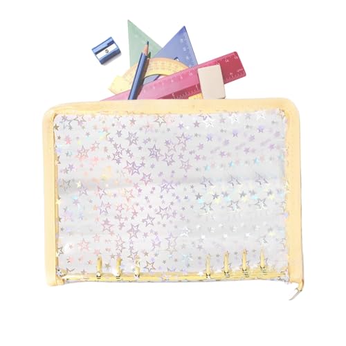 Clear Binder Nachfüllbar | Aufbewahrungsmappe Mit Reißverschluss Für Karten,Reißverschluss Sticker Album Für Schüler Lehrer Projektmanager Journal Tape Kleinteile Quittungen Geschäftstreffen Clear Binder Nachfüllbar | Aufbewahrungsmappe Mit Reißverschluss Für Karten,Reißverschluss Sticker Album Für Schüler Lehrer Projektmanager Journal Tape Kleinteile Quittungen Geschäftstreffen von Generisch