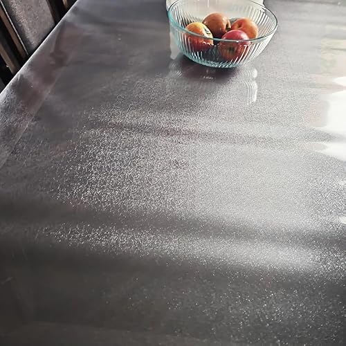 ClearTable Abdeckhaube, 2 mm dick, durchscheinend, mattiert, Kunststoff-Pad, rechteckiger Tischschutz (60 x 90 cm) für Ess- und Küchen-Oberflächenschutz von Generisch