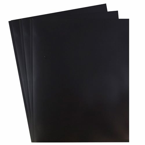 Color Kunststoff-Ordner,Farbiger Kunststoffordner mit Taschen und Zinken,Bunte Ordner mit Schulordnern mit Befestigungsmitteln (schwarz, 3 pcs) von Generisch