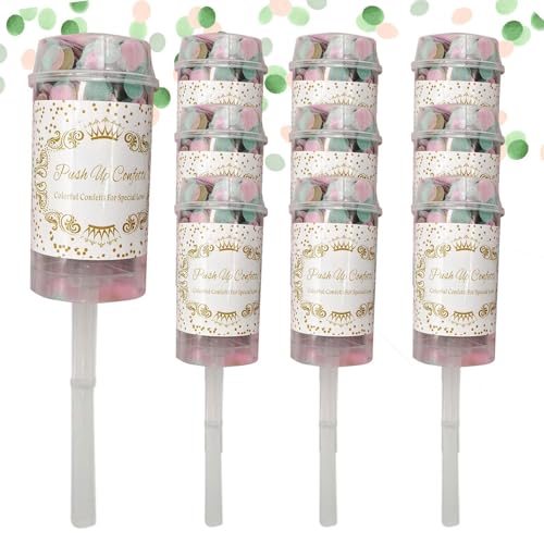 Confetti Cannon - 10 Stück Buntes Konfetti | Cannon Poppers für Feierlichkeiten | 7,09 * 1,57 Zoll | Mehrfarbiger Partypapierschütze für Weihnachten, Babyparty, Geburtstage, Hochzeiten und Partys Confetti Cannon - 10 Stück Buntes Konfetti | Cannon Poppers für Feierlichkeiten | 7,09 * 1,57 Zoll | Mehrfarbiger Partypapierschütze für Weihnachten, Babyparty, Geburtstage, Hochzeiten und Partys von Generisch