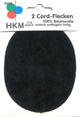 Cordflicken Bügelflicken / 100% Baumwolle/zum aufbügeln (Schwarz) von Generisch