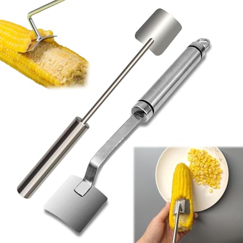 Corn Cob Stripper, Corn Peeler for Corn on the Cob, Corn Cob Peeler, Long Handle Stainless Steel Corn Stripping Tool, Corn on the Cob Remover, Corn Peeler Corn Cob Stripper Tool (2*) von Generisch