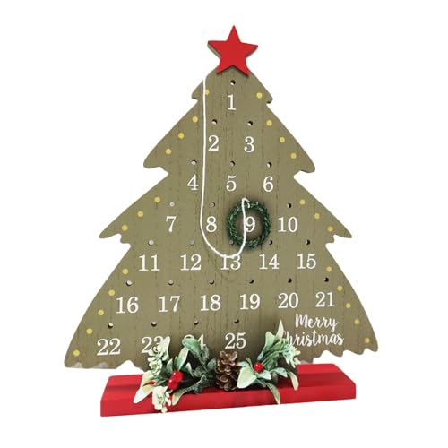 Countdown bis Weihnachten Adventskalender,Weihnachtskalender -Tage bis Weihnachten Adventskalender - Countdown- bis Weihnachts-Schild, Countdown-Schild „Tage bis Weihnachten“ aus Holz für die Innende Countdown bis Weihnachten Adventskalender,Weihnachtskalender -Tage bis Weihnachten Adventskalender - Countdown- bis Weihnachts-Schild, Countdown-Schild „Tage bis Weihnachten“ aus Holz für die Innende von Generisch