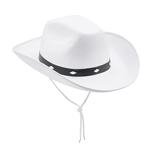 Cowboyhut Damen Herren Westernhut Fedora Hut Breiter Krempe mit Lederband Cow Girl Hat Cowboyhut Damen Herren Westernhut Fedora Hut Breiter Krempe mit Lederband Cow Girl Hat von Generisch
