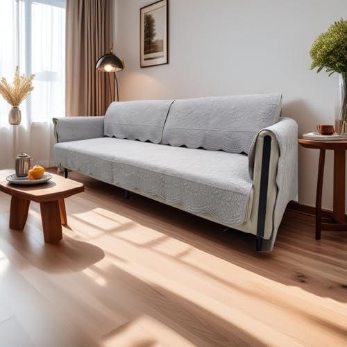 Cozy Grey Sofabezug – Universeller L-förmiger Couch-Schonbezug mit rutschfester Unterstützung, Plüschstoff, 90 x 180 cm, perfekt für Sektionalsofas und Heimdekoration Cozy Grey Sofabezug – Universeller L-förmiger Couch-Schonbezug mit rutschfester Unterstützung, Plüschstoff, 90 x 180 cm, perfekt für Sektionalsofas und Heimdekoration von Generisch