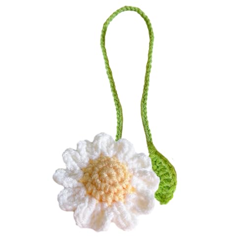 Crochet Flower Bookmark, Handmade Knitted Floral Page Marker for Books, Wool Charming and Unique Gift for Readers, Writers, Students, and Book Lovers, Soft Yarn Bookmark for Journals, 36x5.5cm Crochet Flower Bookmark, Handmade Knitted Floral Page Marker for Books, Wool Charming and Unique Gift for Readers, Writers, Students, and Book Lovers, Soft Yarn Bookmark for Journals, 36x5.5cm von Generisch