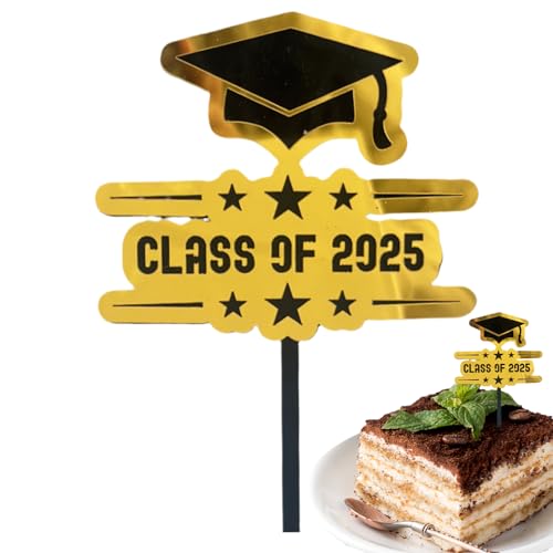 Cupcake Topper Für Abschlussfeier 2025 | Cupcake Deko Für Abschlussfeier 2025 - Acryl Deko Spieße Tischdekoration Zuhause Schule Kindergarten Cupcake Topper Für Abschlussfeier 2025 | Cupcake Deko Für Abschlussfeier 2025 - Acryl Deko Spieße Tischdekoration Zuhause Schule Kindergarten von Generisch