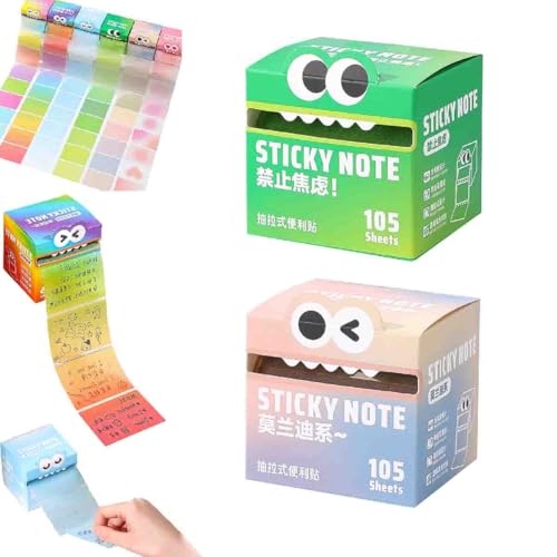 Cute Monster Pattern Sticky Note,105 StüCk/Box,Selbstklebende Haftnotizen,Lustige Pastellfarbene Auszieh-NotizblöCke,Notizzettel Lustige Klebezettel Registerkarten FüR Geschenke Home Office Schule (A) Cute Monster Pattern Sticky Note,105 StüCk/Box,Selbstklebende Haftnotizen,Lustige Pastellfarbene Auszieh-NotizblöCke,Notizzettel Lustige Klebezettel Registerkarten FüR Geschenke Home Office Schule (A) von Generisch