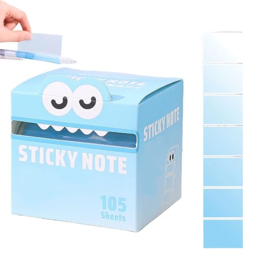 Cute Monster Pattern Sticky Note – 105PCS Funny Pastel Animal Post It Notes, Self Adhesive Cartoon Notes Memo Pads, Small Pull-Out Memo Pad for School, Office, Daily To Do Lists (2) von Generisch