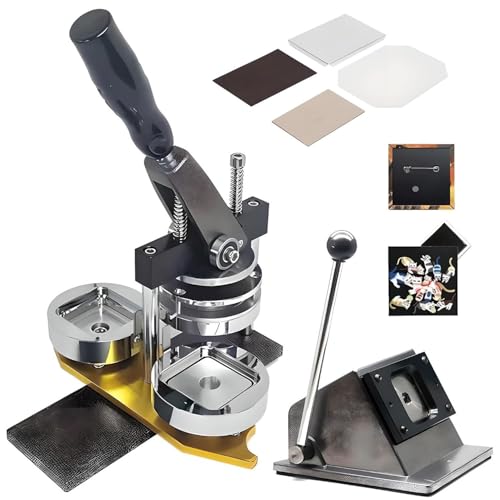 DIY Button Maker Maschine mit Papierschneider für individuelle Kühlschrankmagnete und Foto-Abzeichen, Erstellen Sie personalisierte Pins zu Hause von Generisch