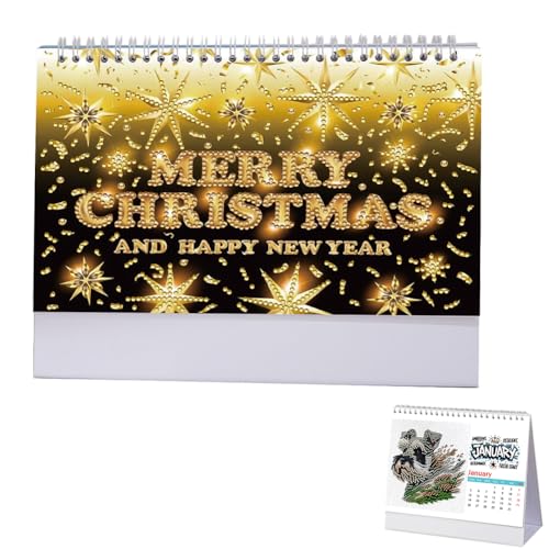 DIY Diamond Art Painting 2026 Tischkalender Ornament, Monatsplaner von Jan 2026 bis Dez, 12 Monate Home Office Schreibtischkalender für Planung Dekoration, handgemachtes Handwerk DIY Diamond Art Painting 2026 Tischkalender Ornament, Monatsplaner von Jan 2026 bis Dez, 12 Monate Home Office Schreibtischkalender für Planung Dekoration, handgemachtes Handwerk von Generisch