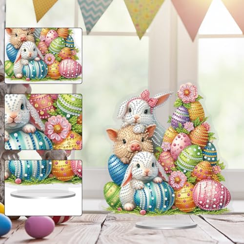 Generisch DIY Diamond Painting Ostern Tisch Deko Diamant Painting Stehend Kunst Set für Erwachsene Ostern Geschenk Generisch DIY Diamond Painting Ostern Tisch Deko Diamant Painting Stehend Kunst Set für Erwachsene Ostern Geschenk von Generisch