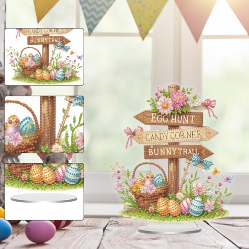DIY Diamond Painting Ostern Tisch Deko Diamond Painting Ostern Aufsteller Diamant Painting Stehend Kunst Set für Erwachsene Ostern Geschenk DIY Diamond Painting Ostern Tisch Deko Diamond Painting Ostern Aufsteller Diamant Painting Stehend Kunst Set für Erwachsene Ostern Geschenk von Generisch
