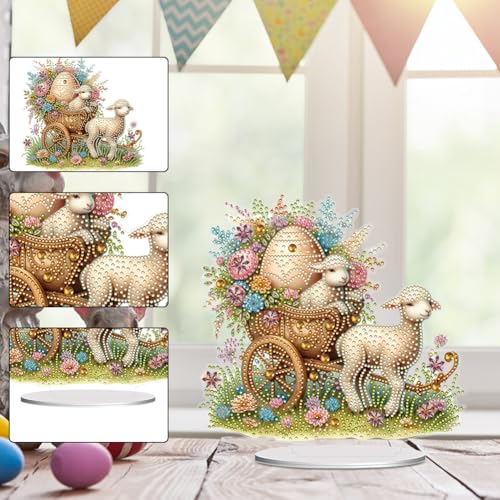 DIY Diamond Painting Ostern Tisch Deko Diamond Painting Ostern Aufsteller Diamant Painting Stehend Kunst Set für Erwachsene Ostern Geschenk DIY Diamond Painting Ostern Tisch Deko Diamond Painting Ostern Aufsteller Diamant Painting Stehend Kunst Set für Erwachsene Ostern Geschenk von Generisch